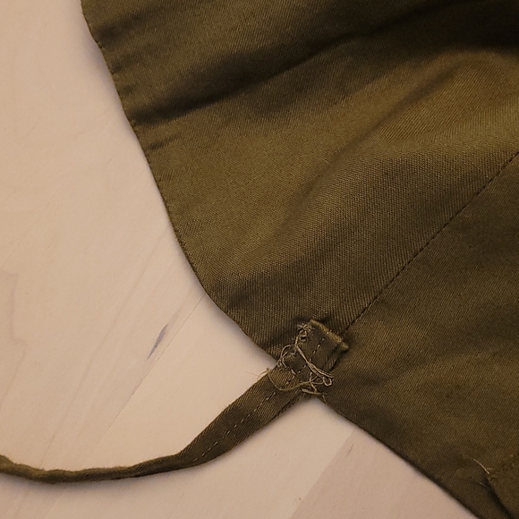 Vintage 1970s Handmade Olive Green Dress(no tags) - Picture 7 of 11